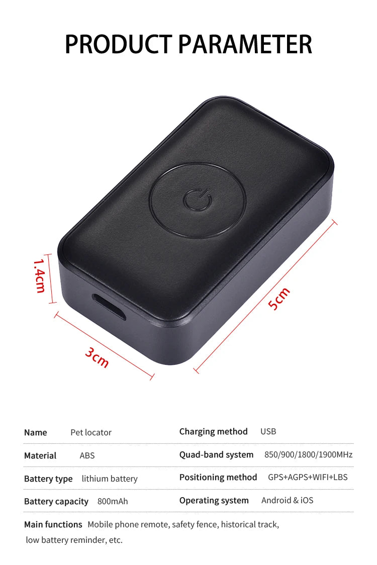 With Gps Tracker Pet Collar Waterproof Anti-Lost Dog Collar For Dogs Cats Outdoor Long Standby Footprint Tracking Locator Items