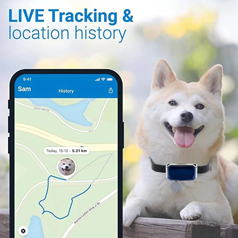 With Gps Tracker Pet Collar Waterproof Anti-Lost Dog Collar For Dogs Cats Outdoor Long Standby Footprint Tracking Locator Items