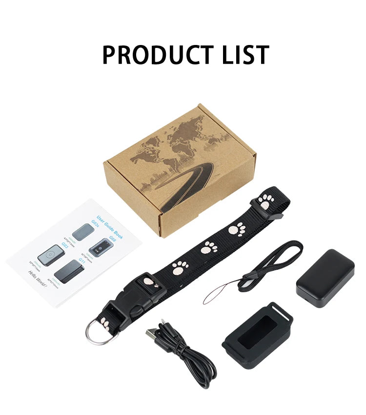 With Gps Tracker Pet Collar Waterproof Anti-Lost Dog Collar For Dogs Cats Outdoor Long Standby Footprint Tracking Locator Items